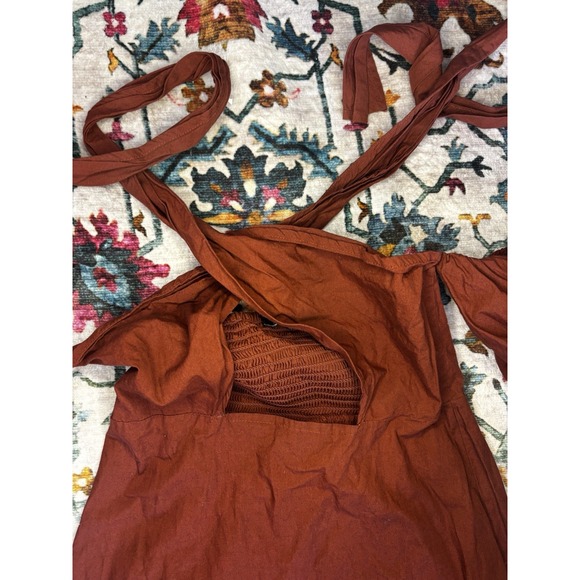 Nasty Gal Off Shoulder Balloon Sleeve Dress Women's Size 4 - Picture 3 of 6